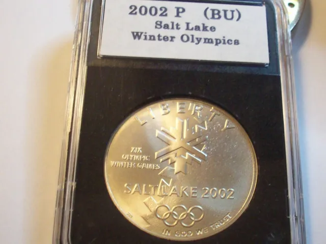 2002 P 40K Mint Salt Lake City Olympics Silver Dollar Commemorative Coin Lot Unc