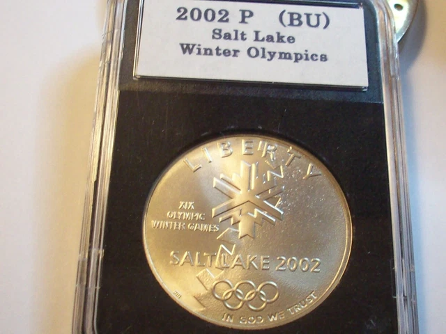 2002 P 40K Mint Salt Lake City Olympics Silver Dollar Commemorative Coin Lot Unc