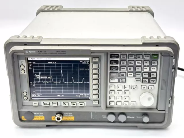Agilent E4411B ESA-L Series Spectrum Analyzer 9kHz - 1.5GHz Option A4H