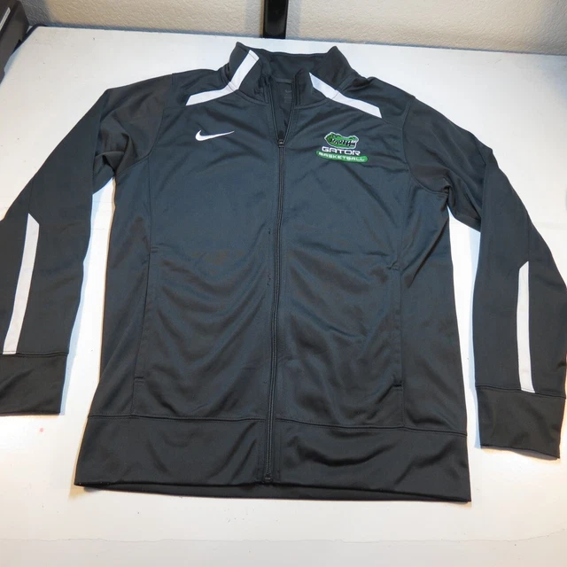 NIKE UNIVERSITY FLORIDA GATORS GATOR BASKETBALL FULL ZIP SWEATSHIRT JACKET Sz S