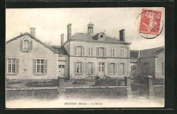 CPA Arquian, La Mairie 1915