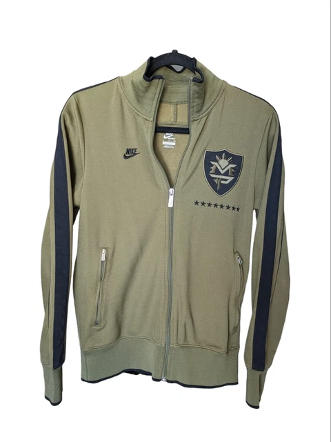 Nike Manny Pacquiao Full Zip Track Jacket Men Size Small Military Green Boxing