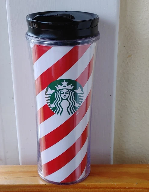 Starbucks Candy Cane Tumblr Travel Mug Holiday Christmas 16 fl oz