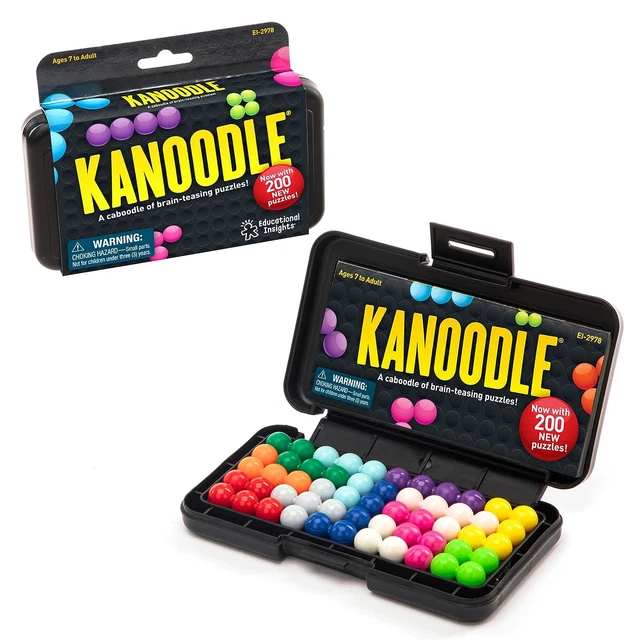 Kanoodle 3D Brain Teaser Puzzle Game, Featuring 200 Challenges, Gift for Ages 7+