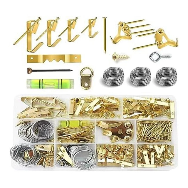 KIT PER APPENDERE Quadri da 314 Pezzi, Ganci Pesanti per Appendere