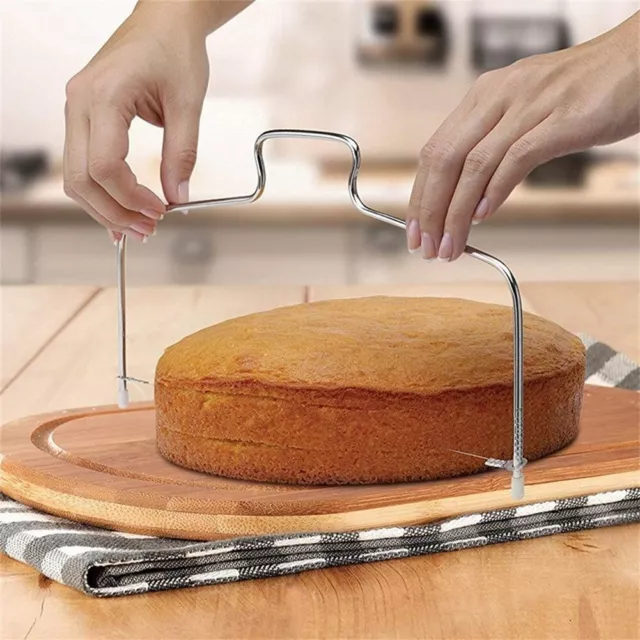 Adjustable Double Wire Leveller Cake Cutter for Cake Decorating Professionals