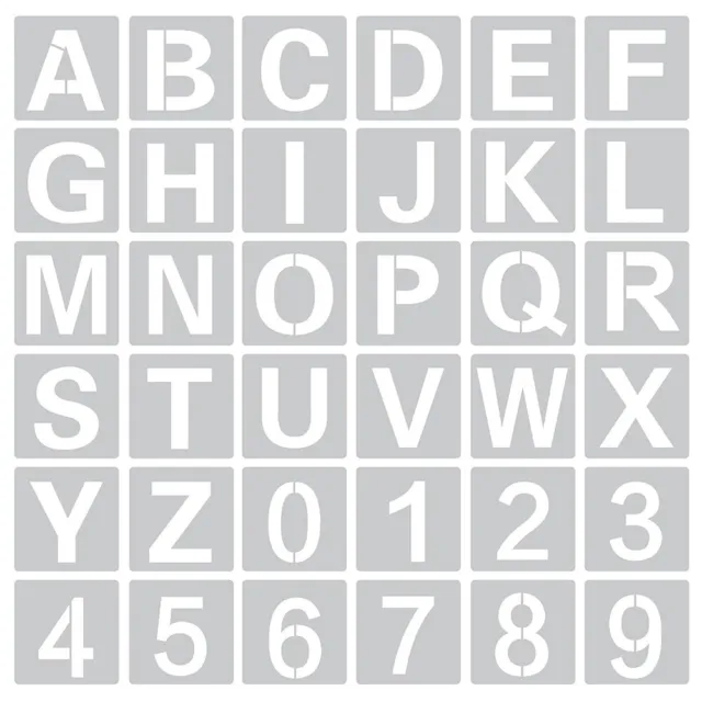 Standardgraph - Stencil con lettere per scrittura