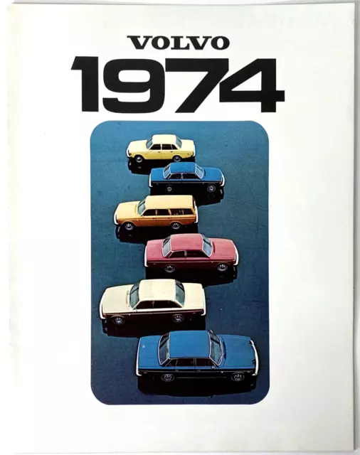 1974 Volvo Full-Line Brochure, Original, Fold-Out