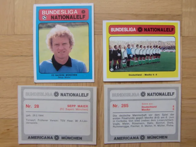 Americana Sammelbilder Fußball Bundesliga Nationalelf 1978  //  5 Stück wählen