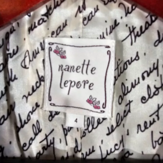 Nanette Lepore Womens Blazer Jacket Long Sleeves Button Front Pockets Black 4 3