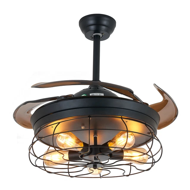 Dimmbarer Deckenventilator Mit LED-Licht Und Fernbedienung - 42 Zoll, Holzoptik, Für Wohnzimmer Und Außenbereich