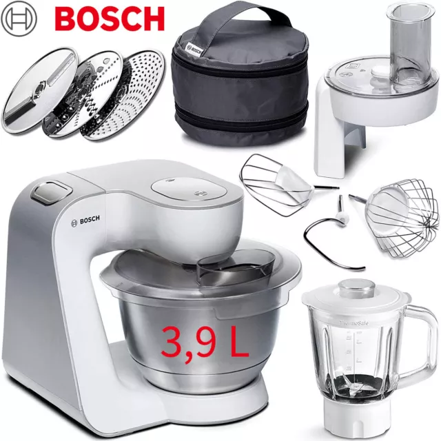 Bosch Küchenmaschine Knet Rühr Maschine Mixer 3,9 L Edelstahl Schüssel 1000 Watt