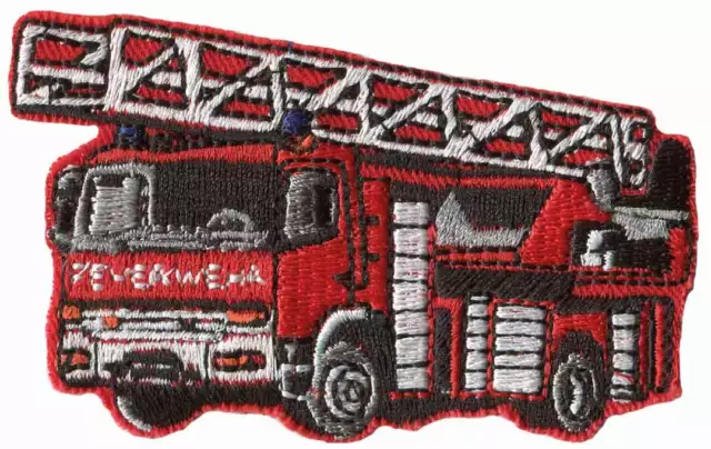 Aufnäher Patch Feuerwehr "Löschfahrzeug" Geschenk NEU