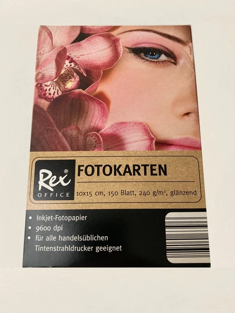 Fotopapier 180g DIN A4 50 Blatt Hochglanz Cast Coated Wasserfest TOP