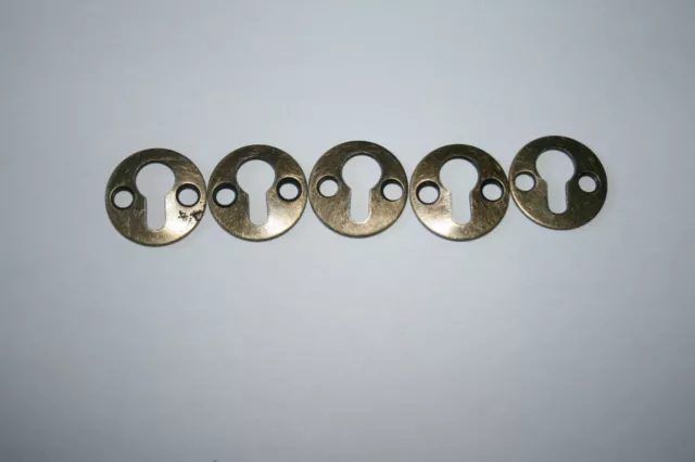 Round Shape Keyhole Picture Frame Shelf Mirror Brackets Hangers 25mm 5PCS