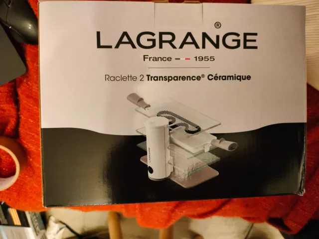 Raclette 2 personnes Transparence MINERAL Lagrange 