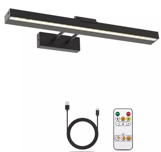 48 LED Luz de Imagen Inalámbrica con Ángulo Remoto, Ajustable - 16"/40cm (NEGRA)