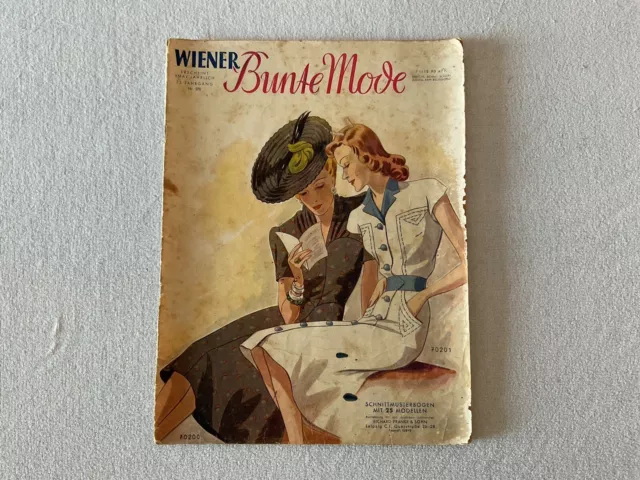 Wiener Bunte Mode Schnittheft 23. Jahrgang  Nr. 270 SOGRA ca. 1940 Kleider 40er