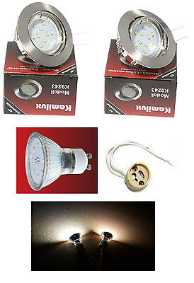 Kamilux 9 Watt LED Faretto da Incasso Louis 720 Lumen 230Volt Colore Cromo 