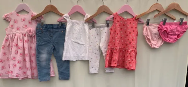 Girls bundle of clothes age 12-18 months H&M next George