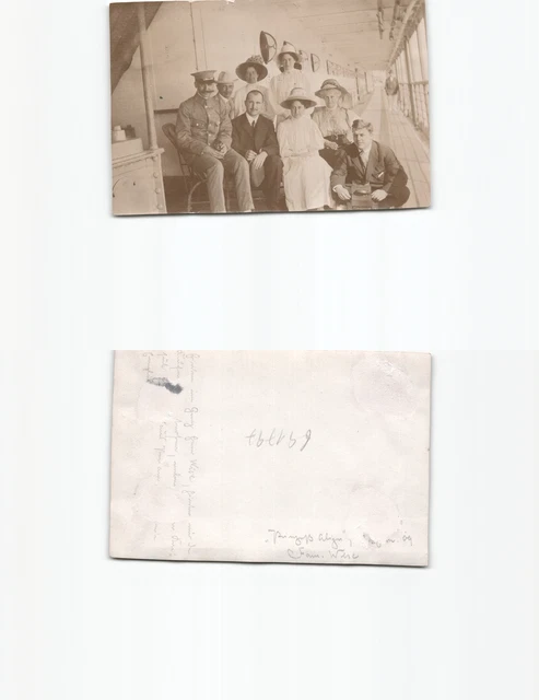 (b91797)   deutsche Südsee Fam. Wiese auf Dampfer Princess Alice, deutsche