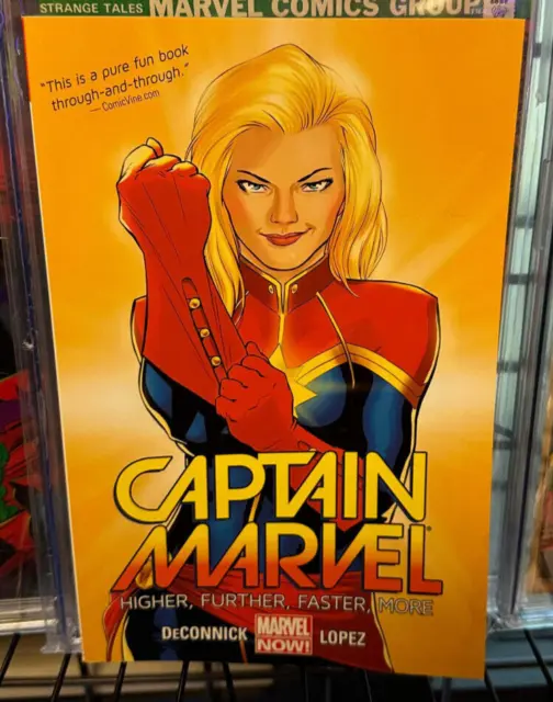 Comic Book Graphic Novel: Captain Marvel Vol 1:Higher, Further, Faster, More TPB