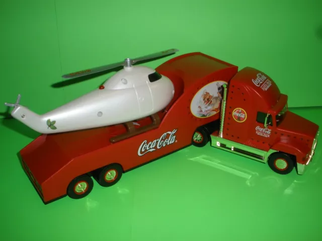 Coca-Cola Coke 2000 Holiday Helicopter Carrier Truck - Gold Version