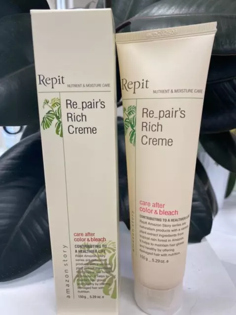 Repit Korea Hair Repair's Rich Cream for Damaged, Bleached Hair /Moisture 150g