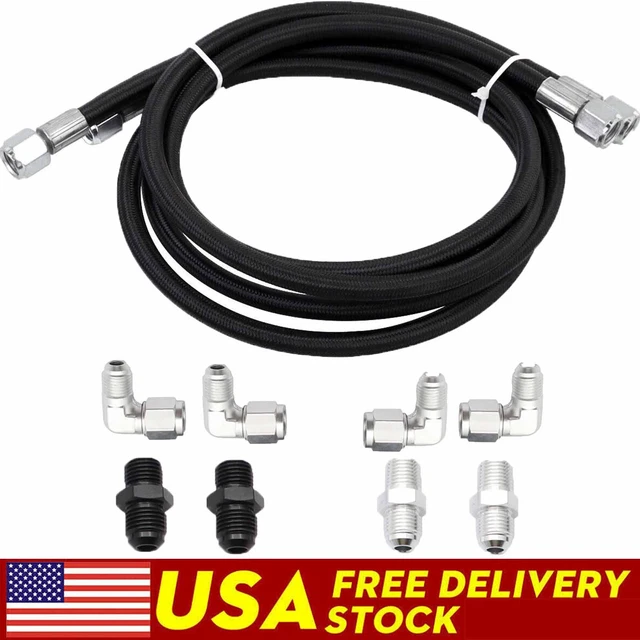 AUTOMATIC TRANSMISSION COOLER Lines Kit 6AN Hose Line Kit Fits GM
