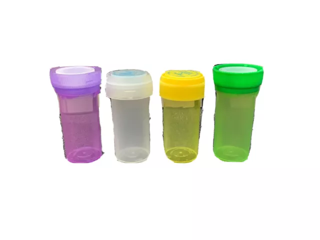 Plastic Reusable Empty Prescription Pill  Containers Bottles Multicolor C