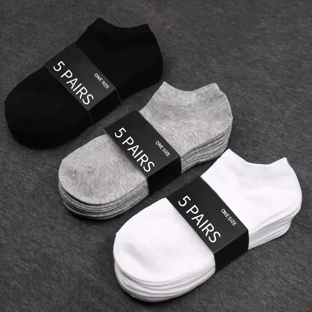 Essential Ankle Socks, Soft & Lightweight All-match Low Cut Ankle Socks