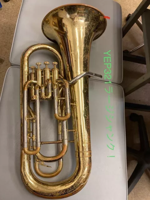 YAMAHA Model YEP-321 4-Valve Euphonium With Case From Japan USED Free Shipping