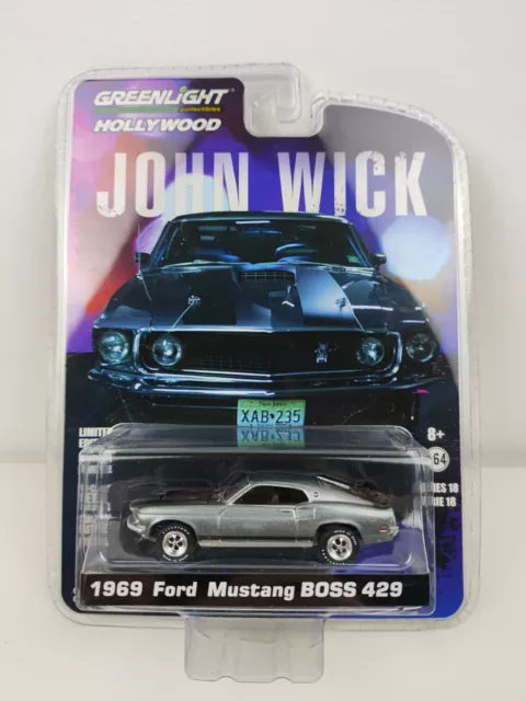 Greenlight Hollywood 1969 Ford Mustang BOSS 429 John Wick  1:64 OVP Serie 18