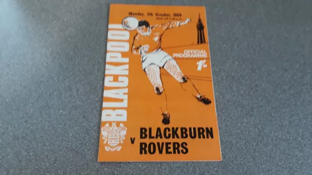 Blackpool v Blackburn Rovers Div 2 1968/69