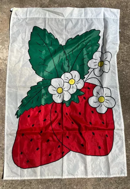 Garden Flag Strawberries Strawberry Fruit Spring Garden Hanging Large  30x46