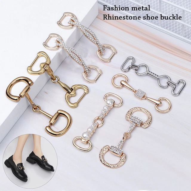 Metallschnallen Kette aus Metall Schuhe Schnallen DIY Schuhe Tasche