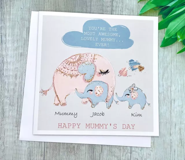 Personalisierte Muttertagskarte Mama Mama Muttertag Großmutter, Kindermädchen süß