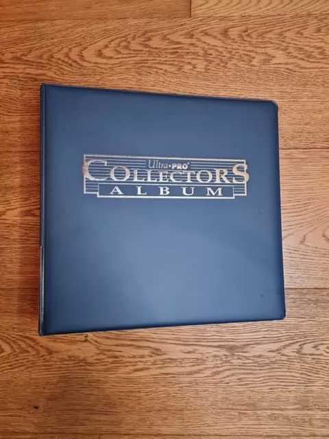 1x Ultra Pro - Collectors Album D-Ring Binder (9 Pocket) - Blue Used VGC UK P+P