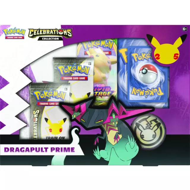 POKÉMON TCG: CELEBRATIONS COLLECTION DRAGAPULT PRIME - Minor Damaged Box