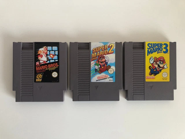 Lot de jeux Nintendo NES Super Mario Bros Duck Hunt Hogan's Alley Super Mario 3