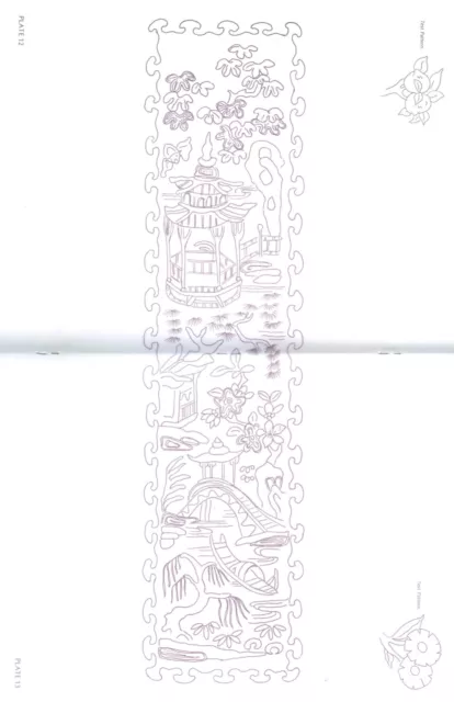 Patrones de transferencia de hierro oriental; 24 auténticos motivos bordados Lilo Markrich