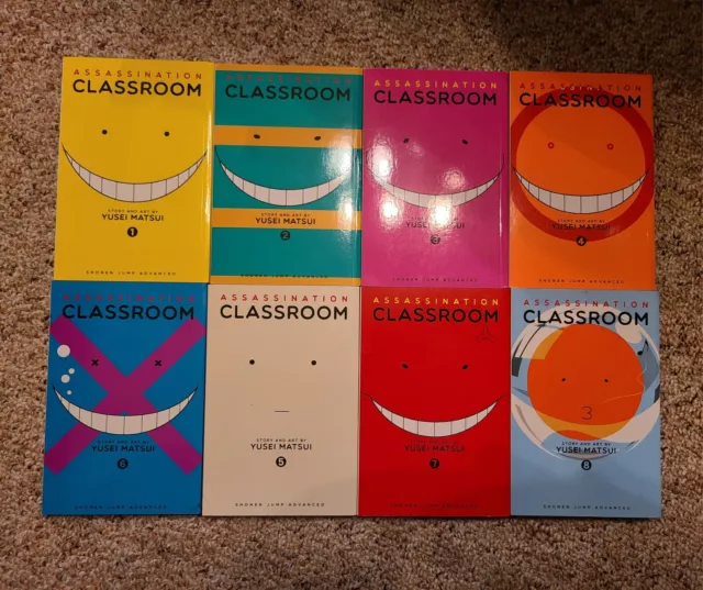 Assassination Classroom Manga Vol. 1-8 English New Bundle Set of 8