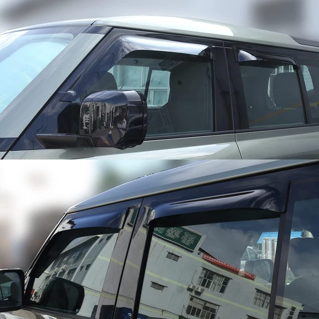 Window Visor Vent Sun Rain Deflector Shade Fits for Defender 90 L663 2020-2023