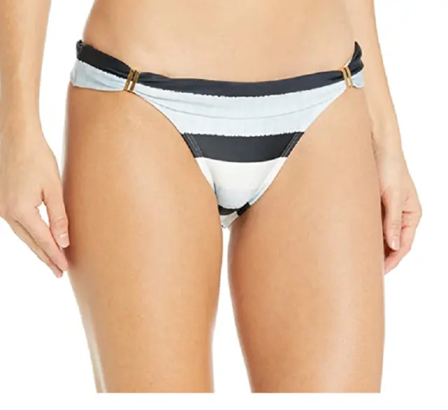 ViX Sea Glass Stripe Foldover Bikini Bottom, Size XS, MSRP $96