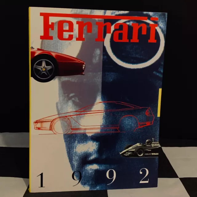 1992 Ferrari Yearbook English Brochure Annual F1 Report F92A 456 Gt Mille Miglia