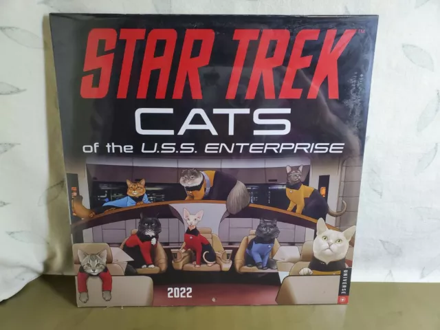 Star Trek Cats Of The U.S.S. Enterprise 2022 Wall Calendar