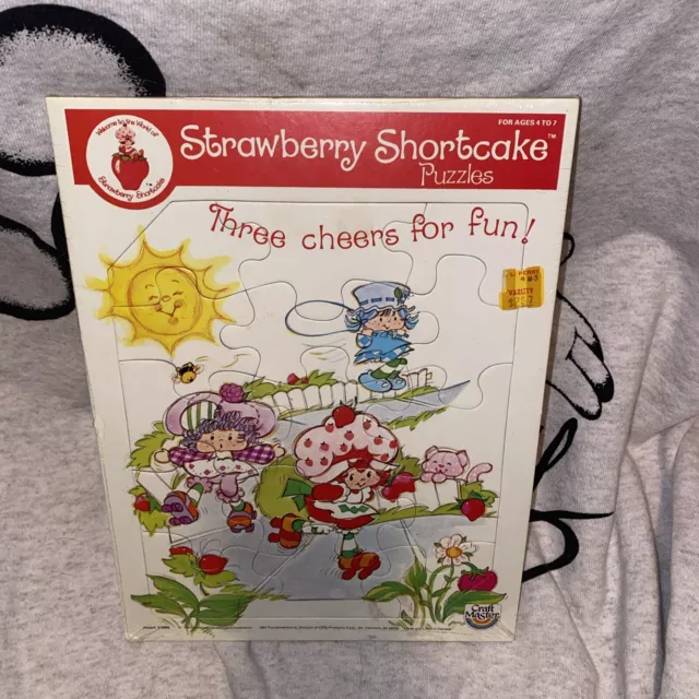 VTG CRAFT MASTER Strawberry Shortcake 1981 American Greetings Tray