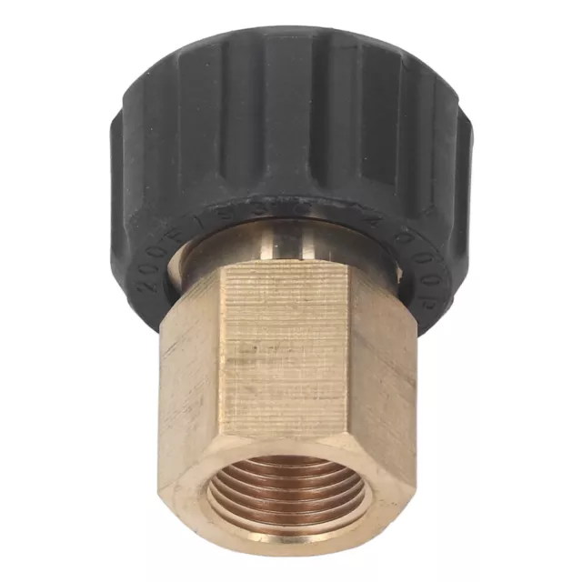 Pressure Washer Adapter Hose Connector 5000PSI Female G3/8 To Female M22 15mm♪