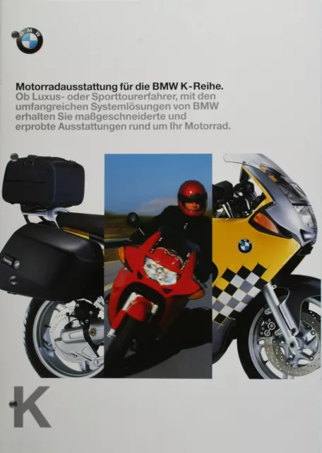 BMW Prospekt Motorradausstattung,K-Reihe 1998, original,deutsch,15 Seiten,farbig