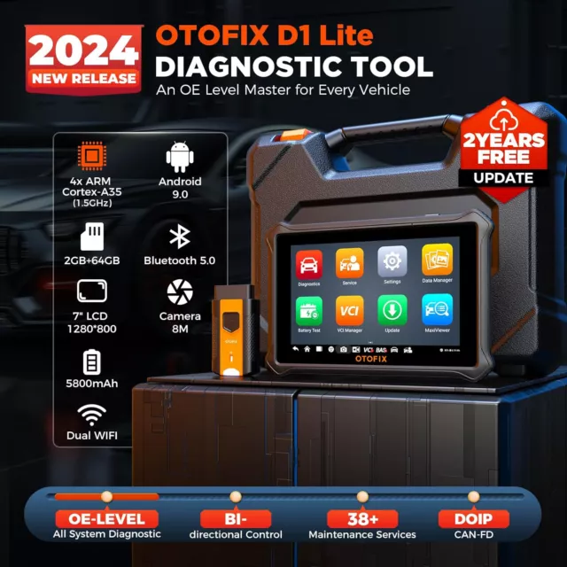 2024 OTOFIX D1 Lite Appareil diagnostics Lecteurs code OBD Systèmes Complète 2